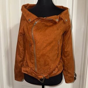 Hayden Women's small Jacket - Rich Brown, soft material, coat